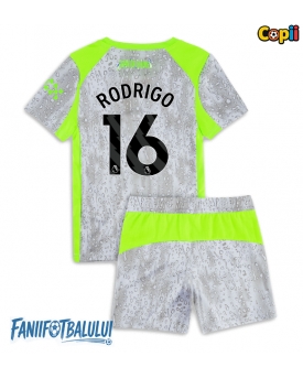 Manchester City Rodri Hernandez #16 Echipament de Fotbal Replică 2025-26 Copii Treilea (+ Șorturi)